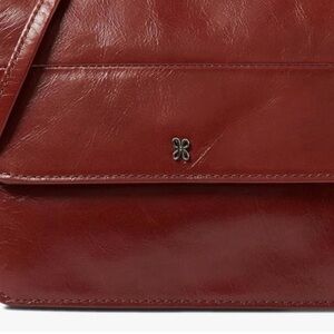 Jill Wallet Crossbody in Polished Leather Color- Henna